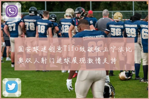 国安球迷创意Tifo致敬张玉宁法比奥双人射门进球展现激情支持