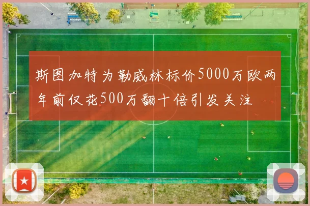 斯图加特为勒威林标价5000万欧两年前仅花500万翻十倍引发关注